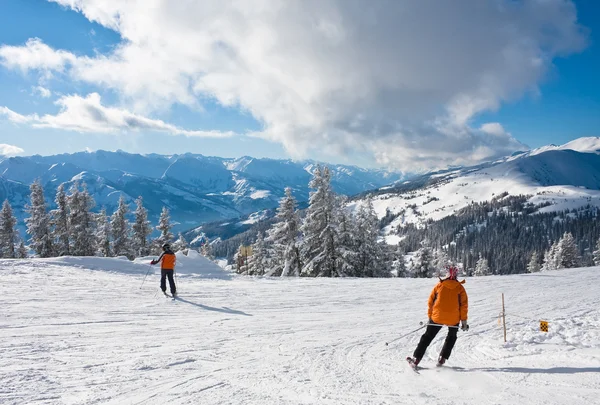 Ski resort zell am se, Österrike — Stockfoto