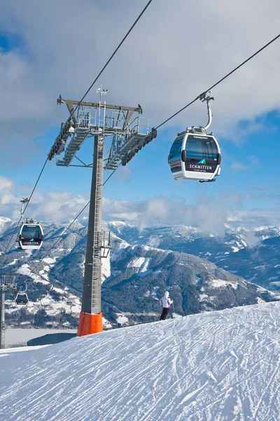 Estância de esqui Zell am See, Áustria — Fotografia de Stock