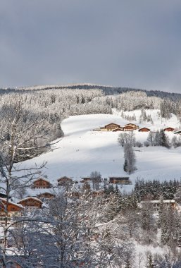 Ski resort zell am bakın. Avusturya