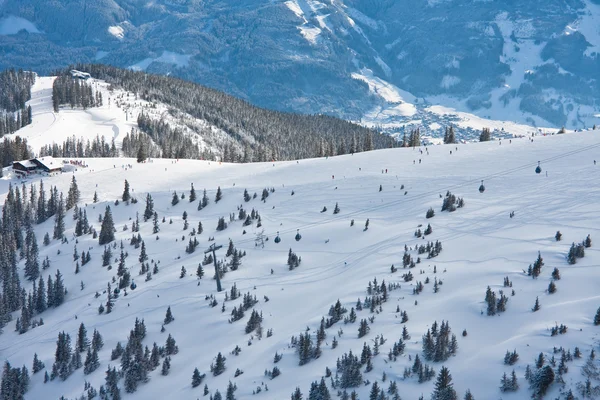 Estância de esqui Zell am See. Áustria — Fotografia de Stock