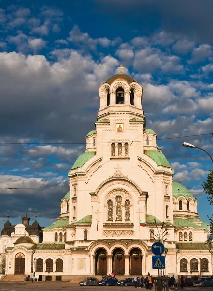 纪念教堂的圣亚历山大 · 涅夫斯基。索非亚保加利亚 — 图库照片