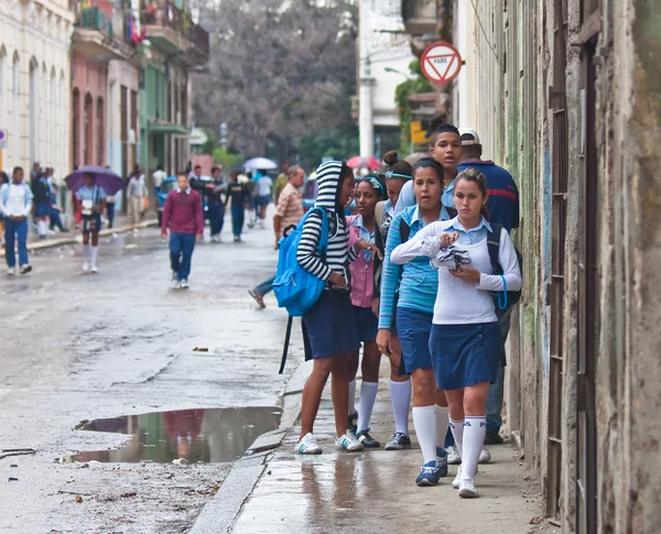 På gatorna i Havanna. Kuba — Stockfoto