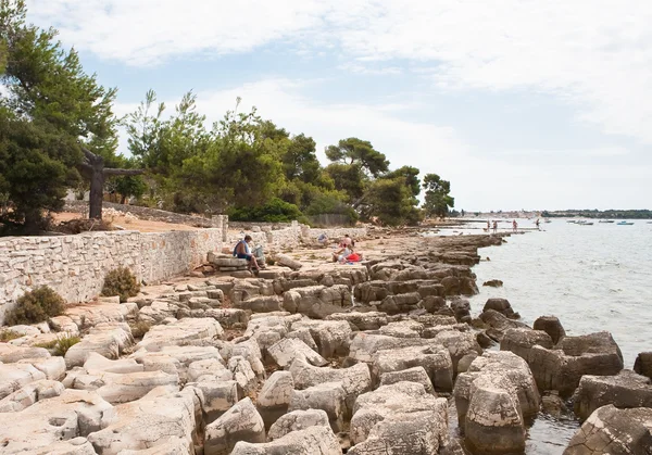 イストリア石の多い海岸、クロアチア — ストック写真