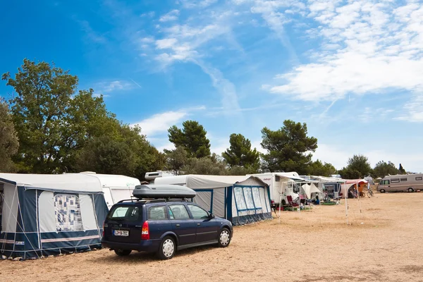 Camping en el Adriático. Croacia — Foto de Stock