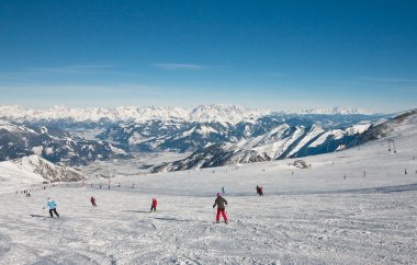 Kaprun kitzsteinhorn buzul Kayak Merkezi. Avusturya