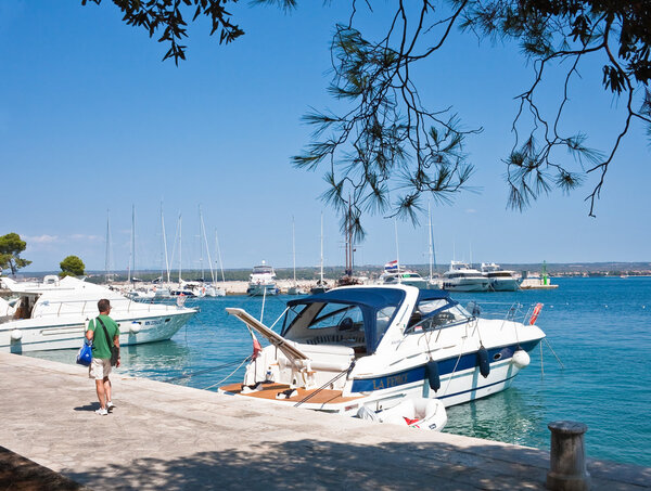Baywalk. Large island of Brijuni. Croatia