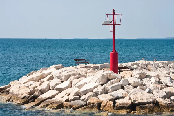 Deniz feneri. Fazana, Hırvatistan — Stok fotoğraf