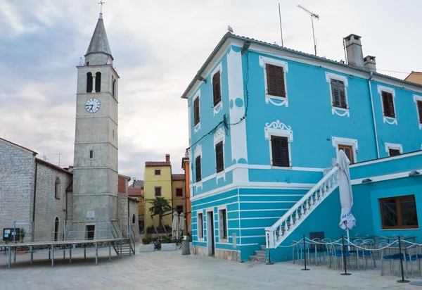 Cosmas and Damian Church. City Fazana. Croatia — Stock Photo, Image