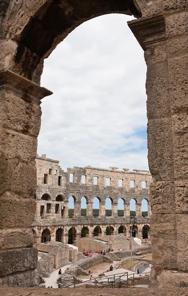 Amfiteater Romawi di Pula, Kroasia — Stok Foto