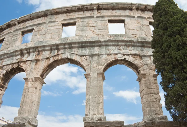 Roman amphitheater in Pula, Croatia — Stock Photo, Image