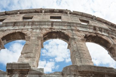 Hırvatistan 'ın Pula kentinde Roma amfitiyatrosu