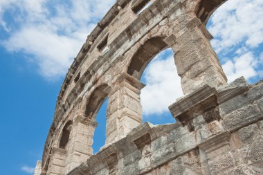 Hırvatistan 'ın Pula kentinde Roma amfitiyatrosu