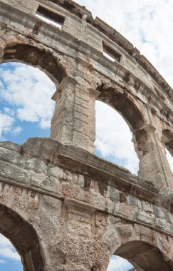 Hırvatistan 'ın Pula kentinde Roma amfitiyatrosu