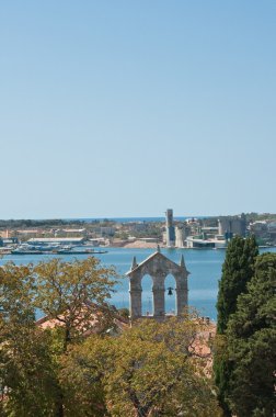 Hırvatistan 'ın Pula kentinde Roma amfitiyatrosu