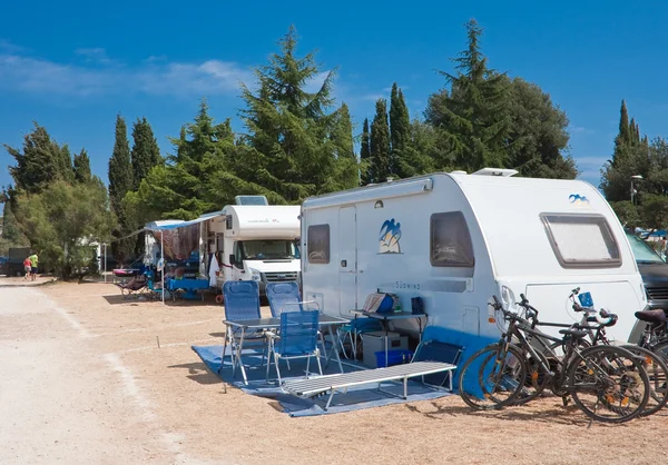 Camping en el mar Adriático. Croacia — Foto de Stock