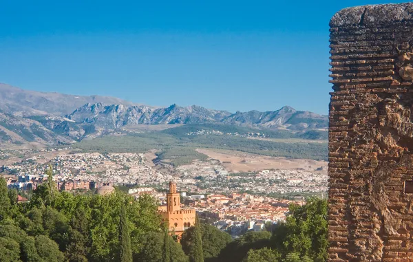 España. Granada. Vista desde el Palacio de la Alhambra — Foto de Stock