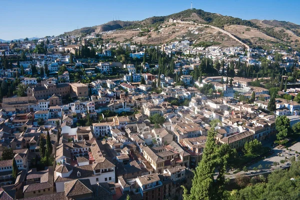 España. Granada. Vista desde el Palacio de la Alhambra — Foto de Stock