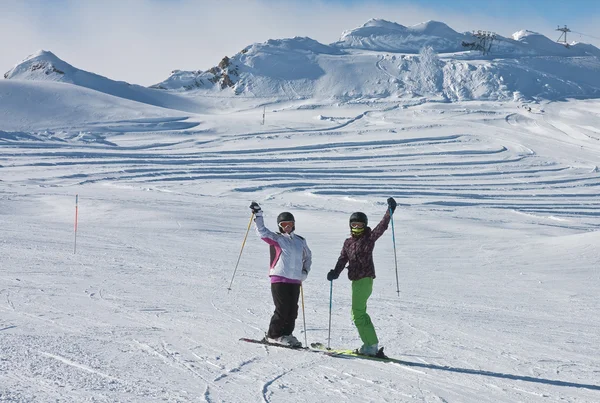 Comprensorio sciistico di Kaprun, ghiacciaio del Kitzsteinhorn. Austria — Foto Stock