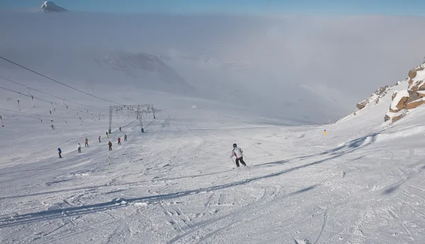 Ski resort of Kaprun, Kitzsteinhorn glacier. Austria — Stock Photo, Image