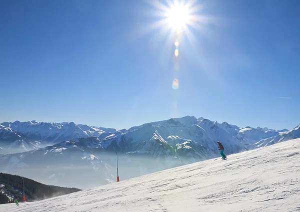 Skigebiet Kaprun, Kitzsteinhorn-Gletscher. Österreich — Stockfoto