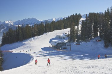 Kaprun kitzsteinhorn buzul Kayak Merkezi. Avusturya