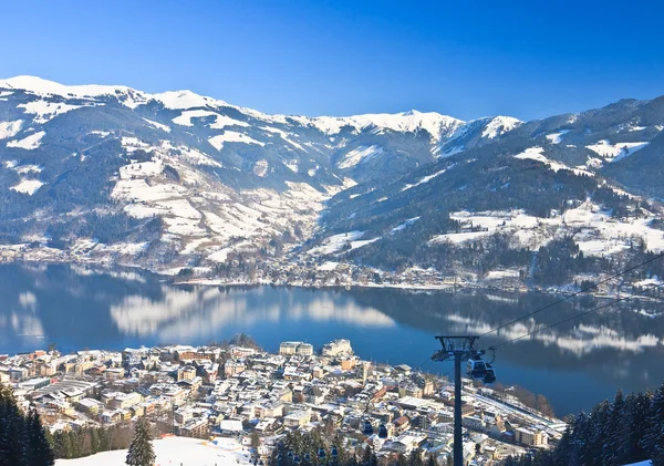 Skigebied van kaprun, kitzsteinhorn gletsjer. Oostenrijk — Stockfoto