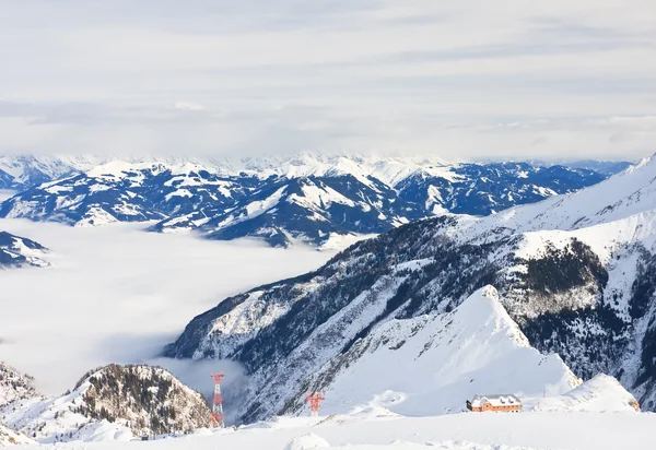 Kaprun kitzsteinhorn buzul Kayak Merkezi. Avusturya — Stok fotoğraf