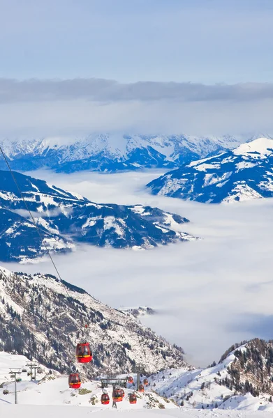 Comprensorio sciistico di Kaprun, ghiacciaio del Kitzsteinhorn. Austria — Foto Stock