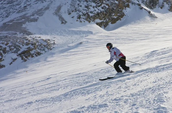 Skigebiet Kaprun, Kitzsteinhorn-Gletscher. Österreich — Stockfoto