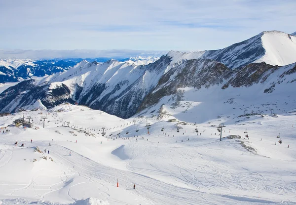 Skigebiet Kaprun, Kitzsteinhorn-Gletscher. Österreich — Stockfoto