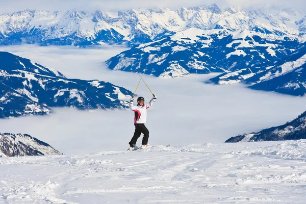 Skigebiet Kaprun, Kitzsteinhorn-Gletscher. Österreich — Stockfoto