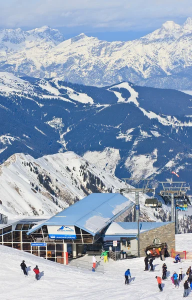 Χιονοδρομικό κέντρο του kaprun, παγετώνα kitzsteinhorn. Αυστρία — Φωτογραφία Αρχείου