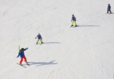 Kaprun kitzsteinhorn buzul Kayak Merkezi. Avusturya