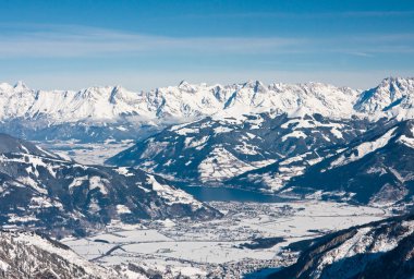 Kaprun kitzsteinhorn buzul Kayak Merkezi. Avusturya