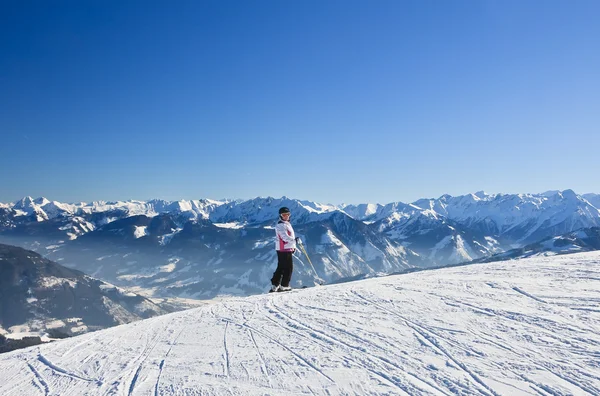 Lyžařské středisko kaprun, ledovec kitzsteinhorn. Rakousko — Stock fotografie