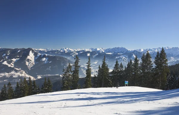 A Kaprun, Kitzsteinhorn-gleccser sípálya. Ausztria — Stock Fotó