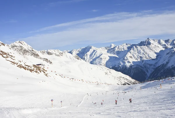 Kaprun kitzsteinhorn buzul Kayak Merkezi. Avusturya