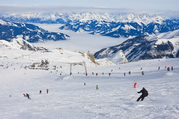 Estación de esquí de Kaprun, glaciar Kitzsteinhorn. Austria — Foto de Stock