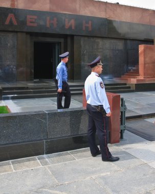 Lenin'in Mozolesi koru. Moskova. Rusya