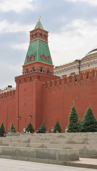 莫斯科。红色正方形。参议院塔 — 图库照片