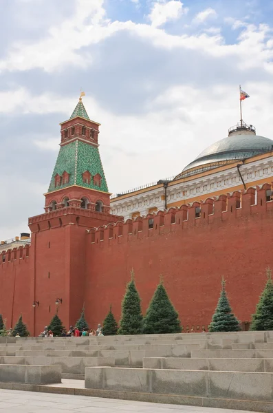 Moscú. Plaza Roja. Cúpula del Senado y la Torre del Senado —  Fotos de Stock