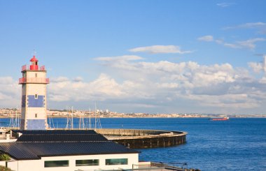 Cascais liman deniz feneri. Portekiz