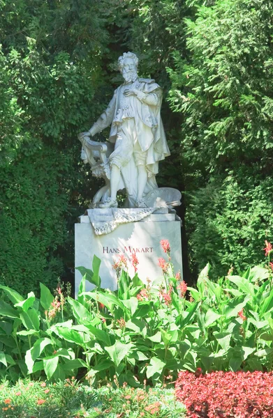 Pomnik austriacki artysta hans makart. Stadtpark. Wiedeń. Austria — Zdjęcie stockowe