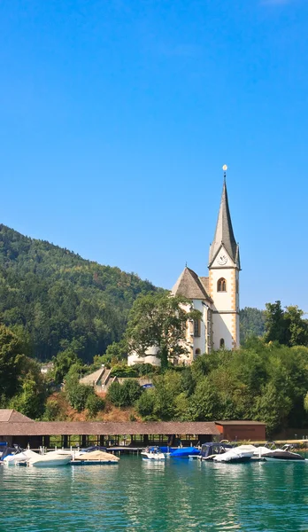 マリアの価値のリゾート地します。教会聖プライマスとフェリシアン。オーストリア — ストック写真