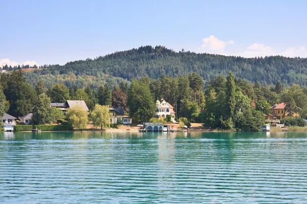 Lake worth (worthersee). Oostenrijk — Stockfoto