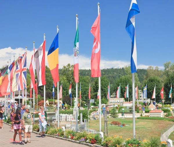 Miniature Park "Minimundus". Austria resort Klagenfurt — Stock Photo, Image