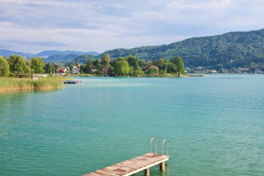 Lake worth (worthersee), carinthia. Avusturya
