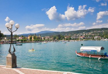 İskele. Resort velden am worthersee. Avusturya