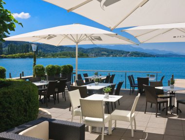 coast.resort portschach üzerine Restoran am worthersee. Avusturya