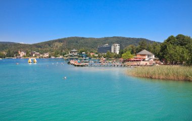 Göl worthersee. Avusturya